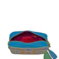 Sac Ammia Femme in Cuir ANGELICA BIANCA E TURCHESE - ANGELICA BIANCA E TURCHESE